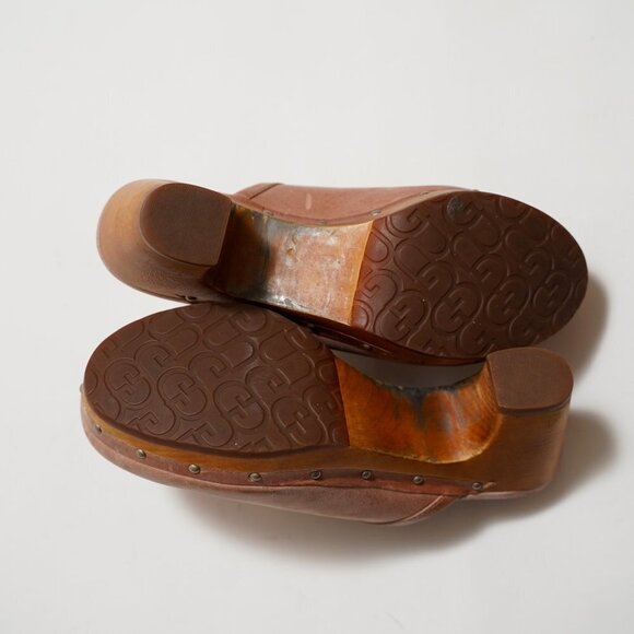 UGG Leather Studded Accent Mule Clogs - Picture 8 of 10